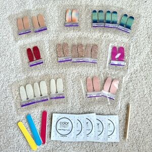 16 Color Street Twosie Sets / Accent Nails Variety Nail Polish Strips Bundle NEW